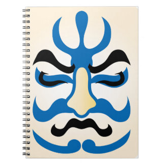 Japansk charm ∣ Traditional Kabuki Theater Makeup Anteckningsbok