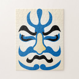 Japansk charm ∣ Traditional Kabuki Theater Makeup Pussel