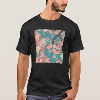 Japansk Cherry Blommar Flower Rosa Sakura Blommigt T Shirt