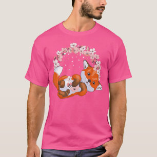 Japansk Cherry Blommar Flower Sakura Cute Kawaii T Shirt