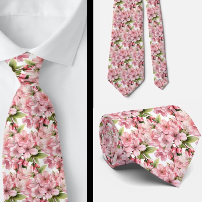 Japansk Cherry Blommar Neck TIe Slips (Skapare uppladdad)