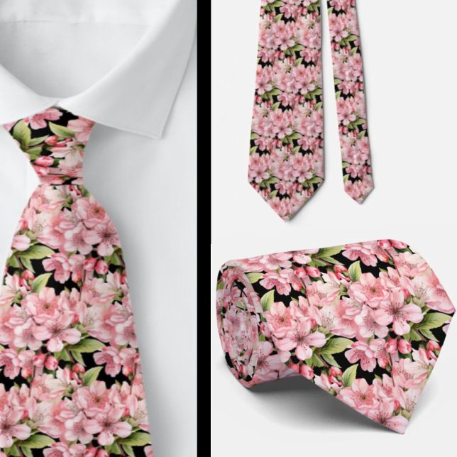 Japansk Cherry Blommar Neck TIe Slips (Skapare uppladdad)