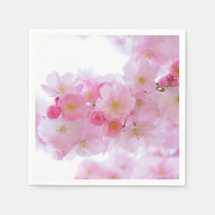 Japansk Cherry-Blommar Pappersservett
