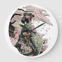 Japansk Cherry Blommar Sakura Geiko Geigi Geisha