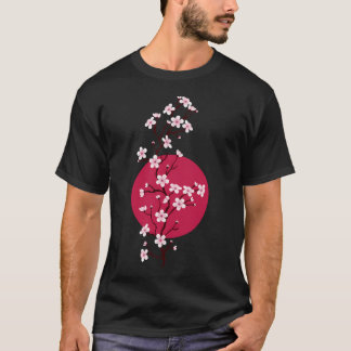 Japansk Cherry Blommar Sunset T Shirt