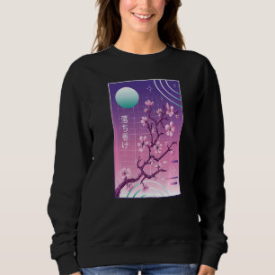 Japansk Cherry Blommar Vaporwave Sakura Aesthetic T Shirt