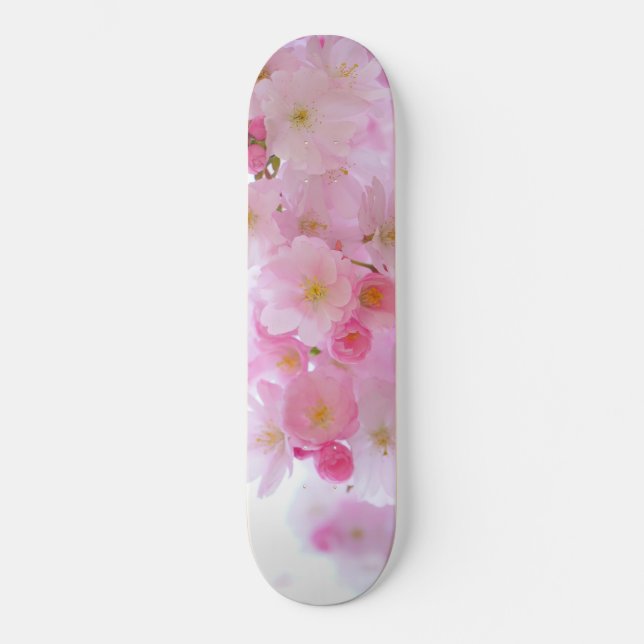 Japansk Cherry Träd Blommar Mini Skateboard Bräda 18,5 Cm (Framsida)