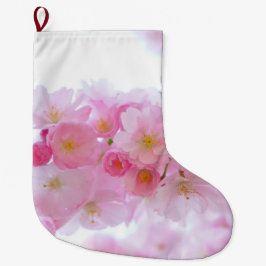 Japansk Cherry Träd Blommar Stor Julstrumpa