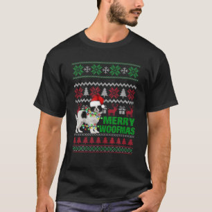 Japansk chin för Merry Woofmas Ugly jul Swe T Shirt