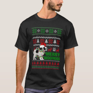 Japansk chin för Merry Woofmas Ugly jul Swe T Shirt