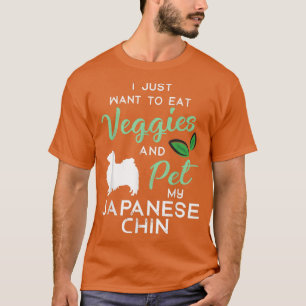 Japansk chin Funny Vegan Hund älskare Owner Julaft T Shirt