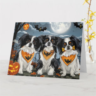 Japansk chin Halloween-taloky Kort