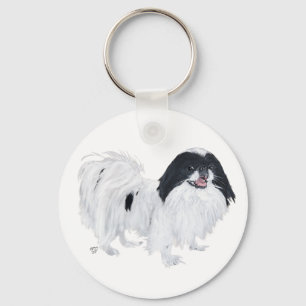 Japansk Chin Hund Nyckelring