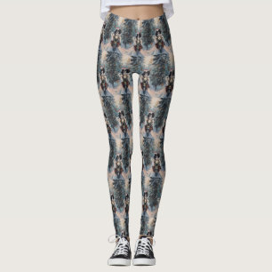 Japansk Chin Hund Ridning Motorcykel Jul Leggings