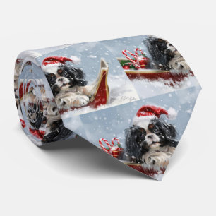Japansk Chin Julfirande Hund Slips