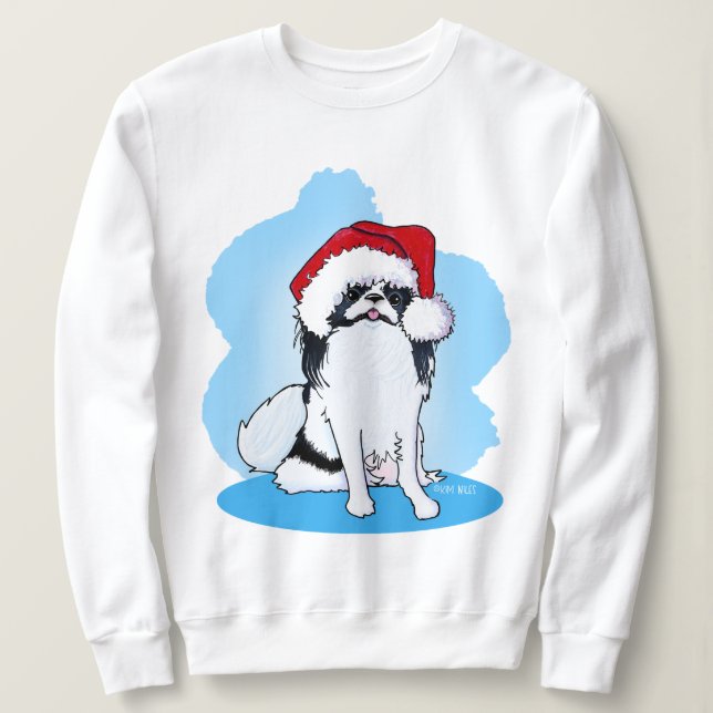 Japansk chin-jultröja t shirt (Design framsida)