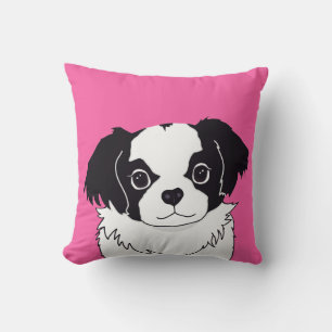 Japansk Chin Shih-Tzu Hund Pillow Kudde