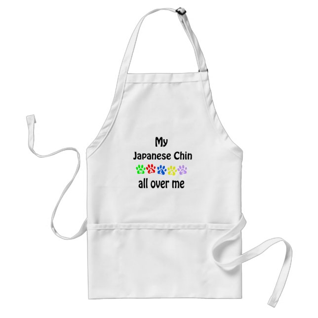 Japansk chin Walks Design Förkläde (Framsidan)