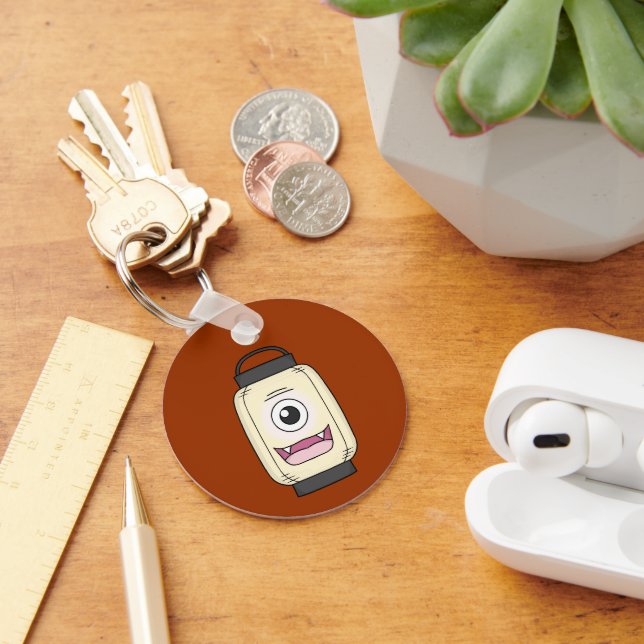 Japansk Chochin-obake (Papper Lantern Ghost) Nyckelring (Skrivbord)