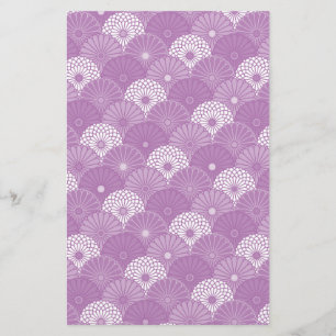 Japansk Chrysanthemum Mönster Stationery Brevpapper