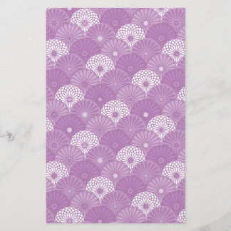 Japansk Chrysanthemum Mönster Stationery Brevpapper