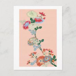 Japansk Chrysanthemum Vykort