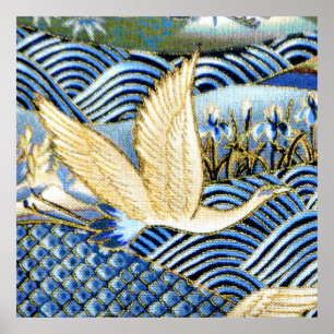 Japansk Crane Anpassningsbar Poster