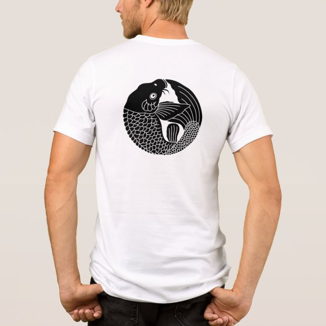 Japansk Crest-Carp T Shirt (Baksida)