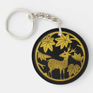 Japansk Crest-japansk maple och hjort