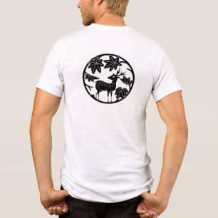 Japansk Crest-japansk maple och hjort T Shirt
