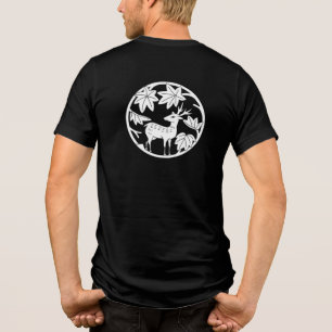 Japansk Crest-japansk maple och hjort T Shirt