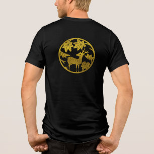 Japansk Crest-japansk maple och hjort T Shirt