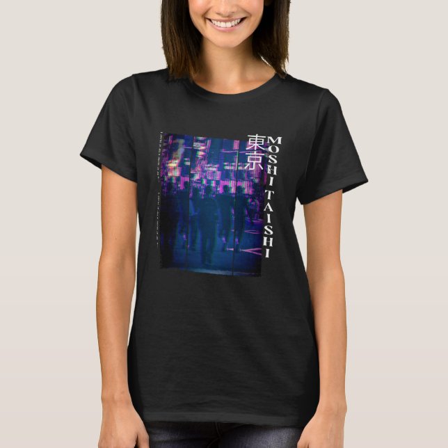 Japansk cyberpunk Tokyo Streetwear Aesthetic Grap T Shirt (Framsida)