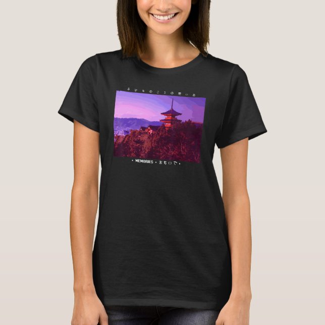 Japansk cyberpunk Tokyo Streetwear Aesthetic Japa T Shirt (Framsida)