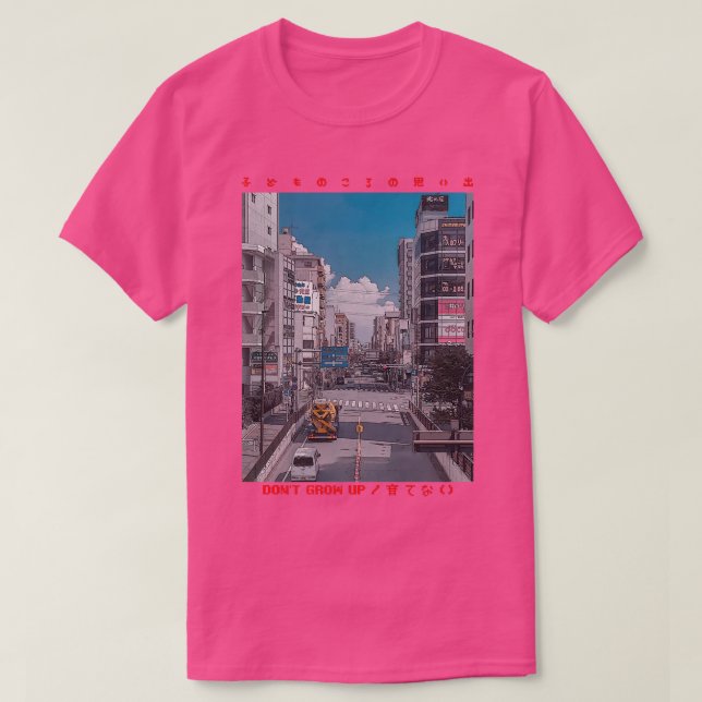 Japansk cyberpunk Tokyo Streetwear Aesthetic Japa T Shirt (Design framsida)