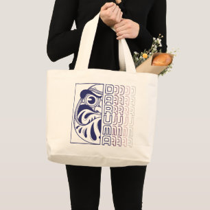 Japansk Daruma-dockillustration Jumbo Tygkasse