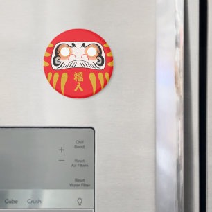 Japansk Daruma (Inga ögon) Magnet