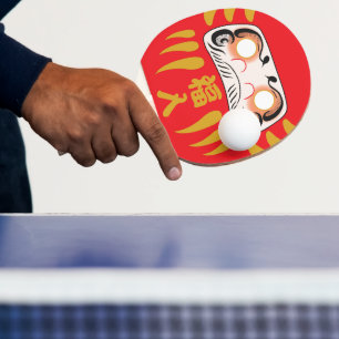 Japansk Daruma Ping Pong Paddle Pingisracket