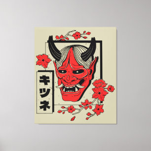 Japansk demon canvastryck