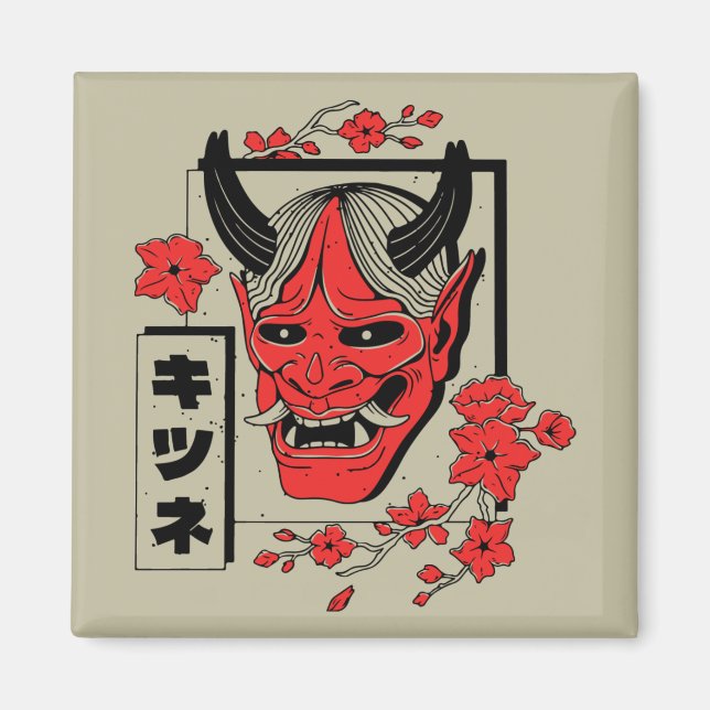 Japansk demon magnet (Framsidan)