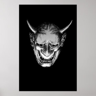 Japansk Demon Oni Poster