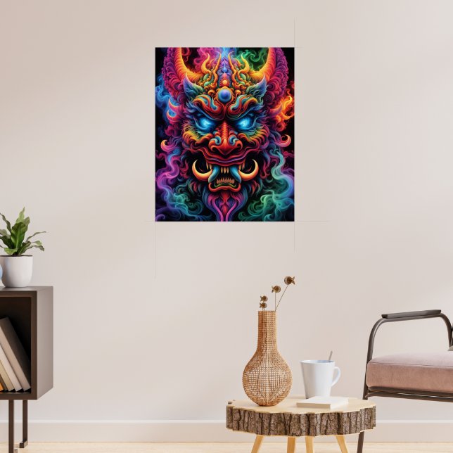 Japansk demon poster (Vardagsrum 3)