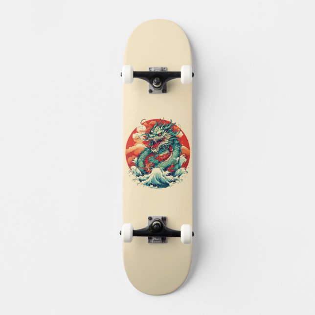 Japansk design mini skateboard bräda 18,5 cm (Framsida)