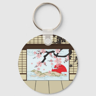Japansk design - Shoji-vy Nyckelring