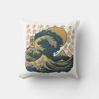 Japansk designeraestetiska vågor kudde
