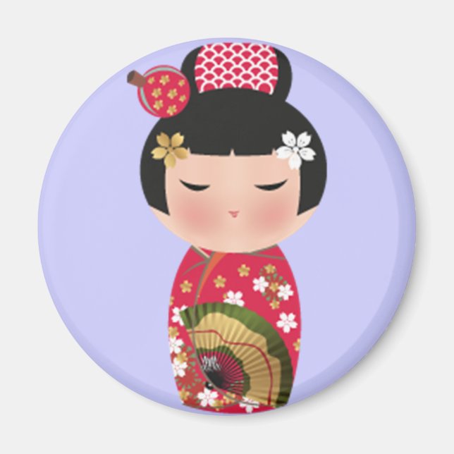 Japansk docka magnet (Framsidan)