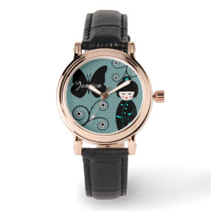 Japansk doll i Kimono Cute Armbandsur