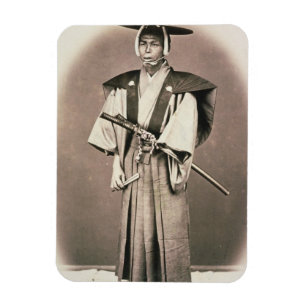 Japansk domstolofficiell eller Samurai, c.1870s Magnet