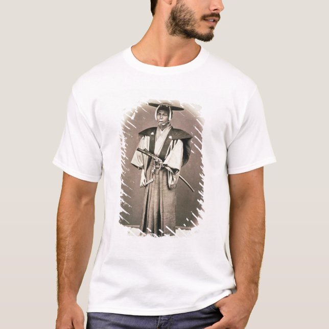 Japansk domstolofficiell eller Samurai, c.1870s Tee (Framsida)