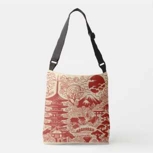 Japansk doodle axelväska